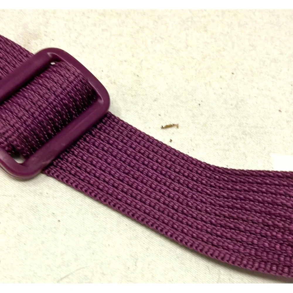 Vintage Rossignol Ski Waist Fanny Pack Black Purple Adjustable Belt Zip Bag